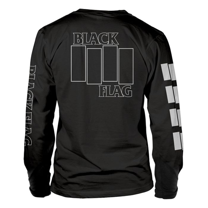Black Flag - Logo Long Sleeve Black Shirt