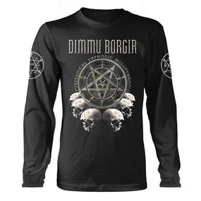 Dimmu Borgir - Puritanical Euphoric Misanthropia Skulls Black Long Sleeve Shirt