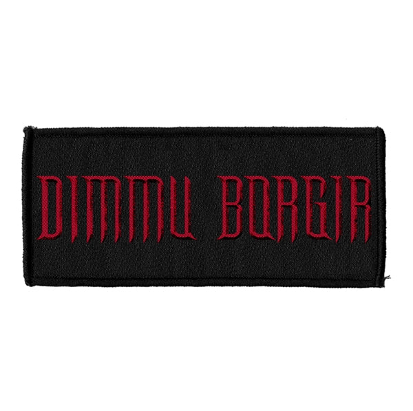 Dimmu Borgir - Red Logo (95mm x 45mm) Sew-On Patch