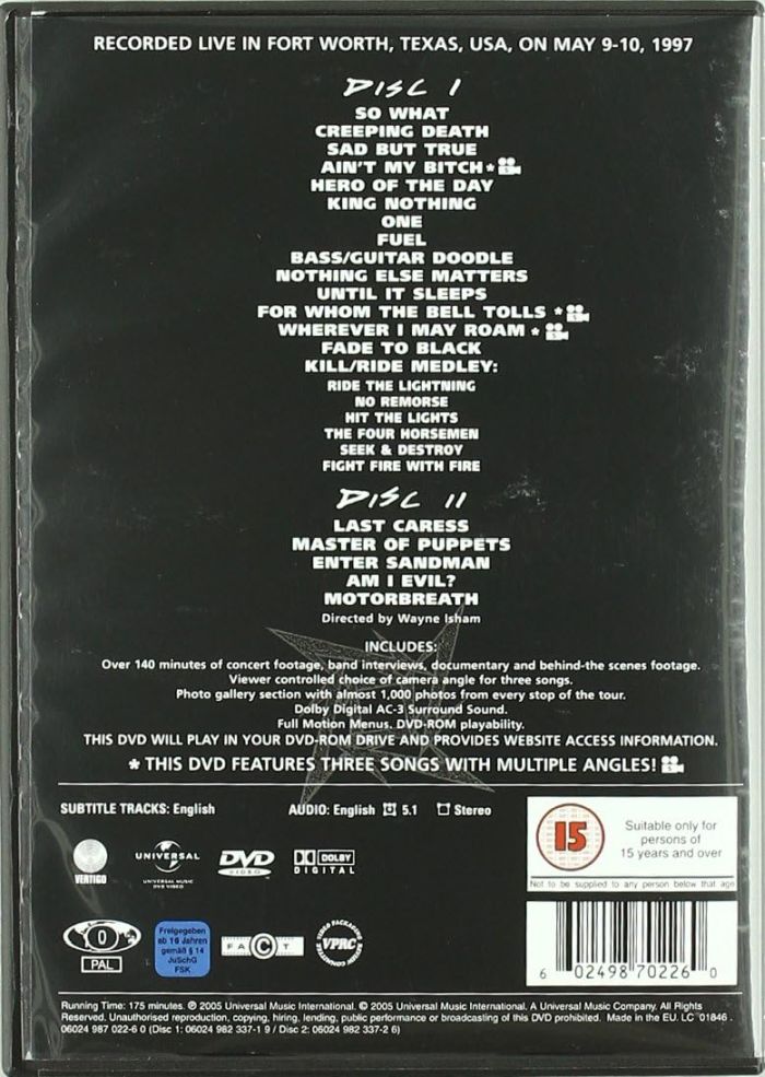 Metallica - Cunning Stunts (2DVD) (R0) - DVD - Music