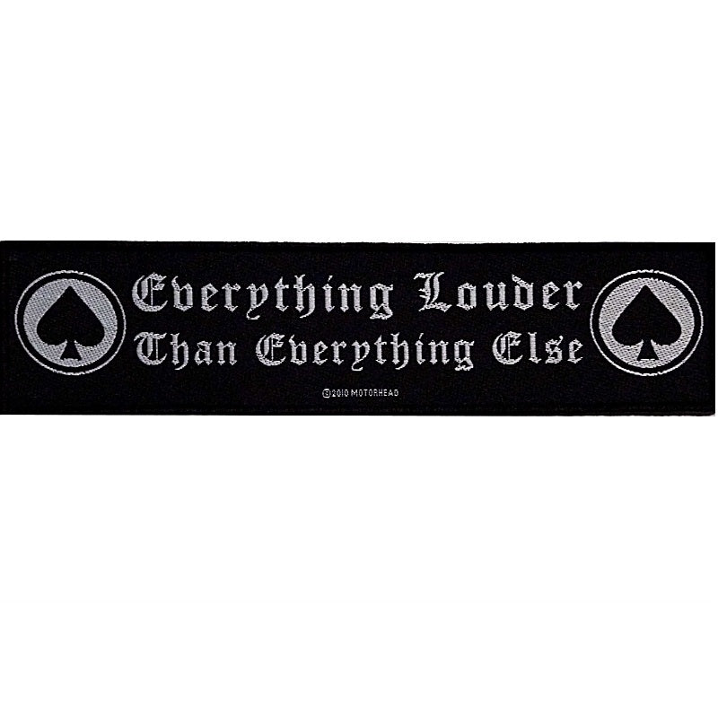 Motorhead - Everything Louder Strip (185mm x 50mm) Sew-On Patch