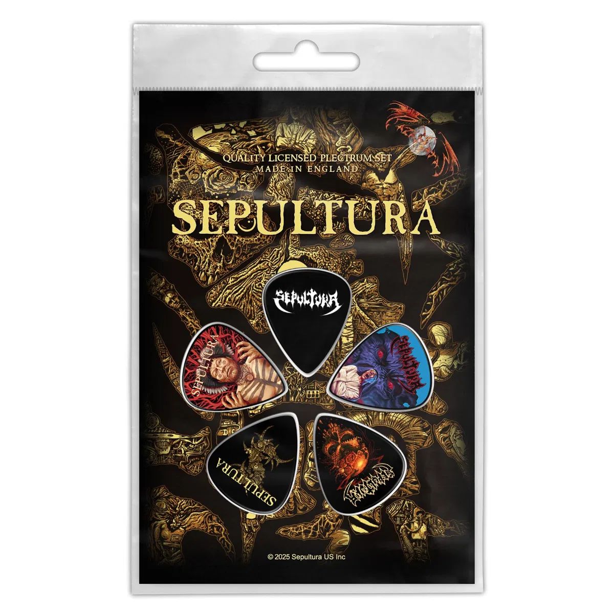 Sepultura - 5 x Guitar Picks Plectrum Pack (Discography) - COMING SOON
