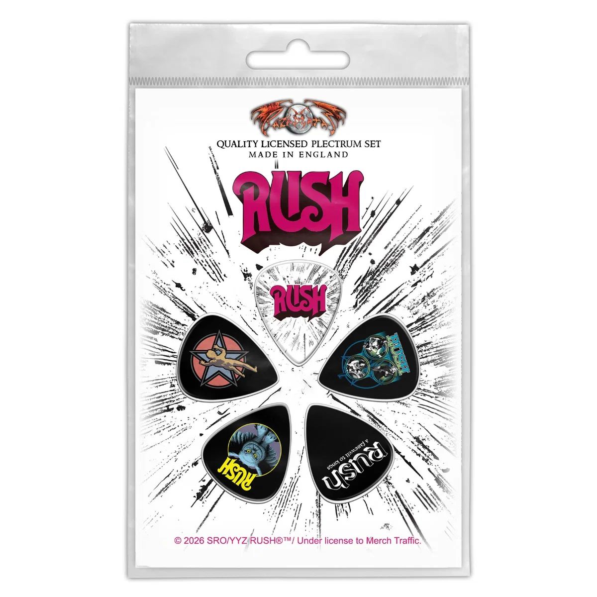 Rush - 5 x Guitar Picks Plectrum Pack (Rush) - COMING SOON