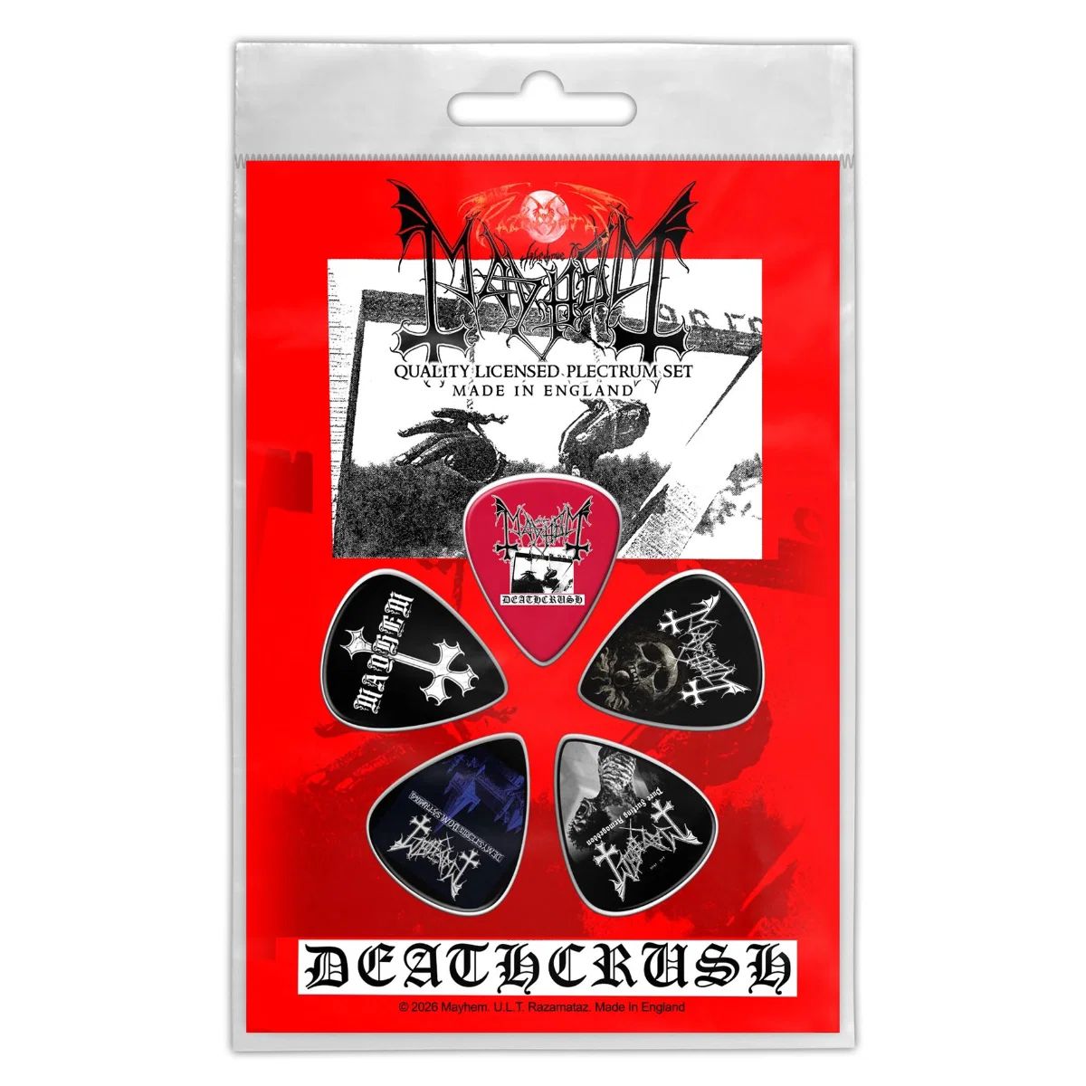 Mayhem - 5 x Guitar Picks Plectrum Pack (Deathcrush) - COMING SOON