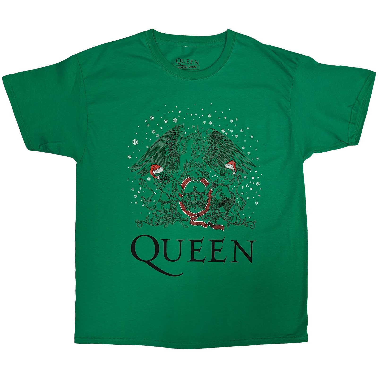 Queen - Santa Crest Xmas Green Shirt