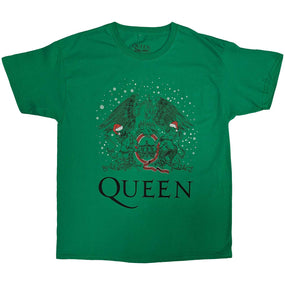 Queen - Santa Crest Xmas Green Shirt