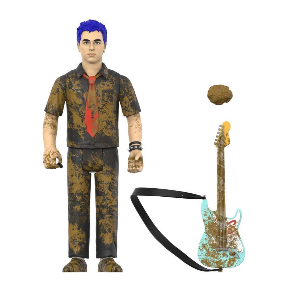 Green Day - Billie Joe Armstrong (Mud Fight) 3.75 inch Super7 ReAction Figure