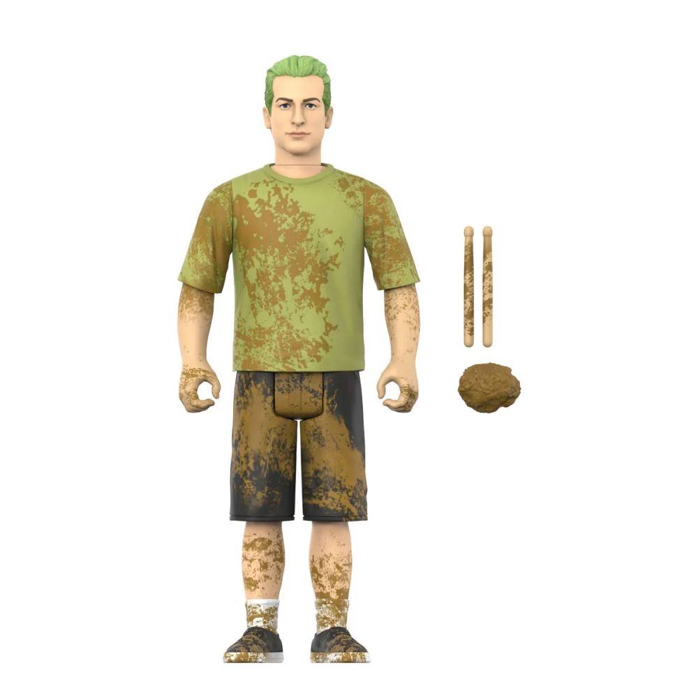Green Day - Tre Cool (Mud Fight) 3.75 inch Super7 ReAction Figure