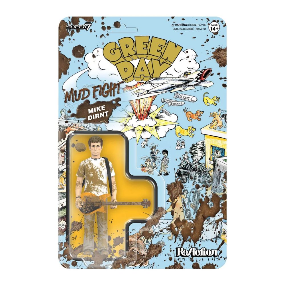 Green Day - Billie Joe Armstrong (Mud Fight) 3.75 inch Super7 ReAction Figure