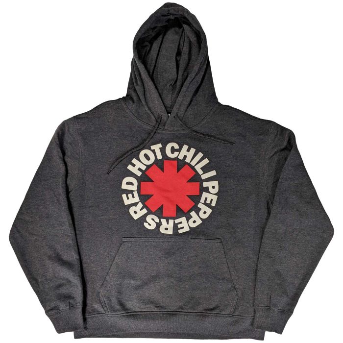 Red Hot Chili Peppers - Pullover Charcoal Hoodie (Asterisk) - 100% Official Merchandise