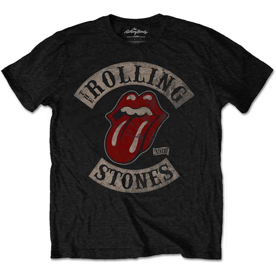 Rolling Stones - Tour 78 Black Shirt - 100% Official Merchandise