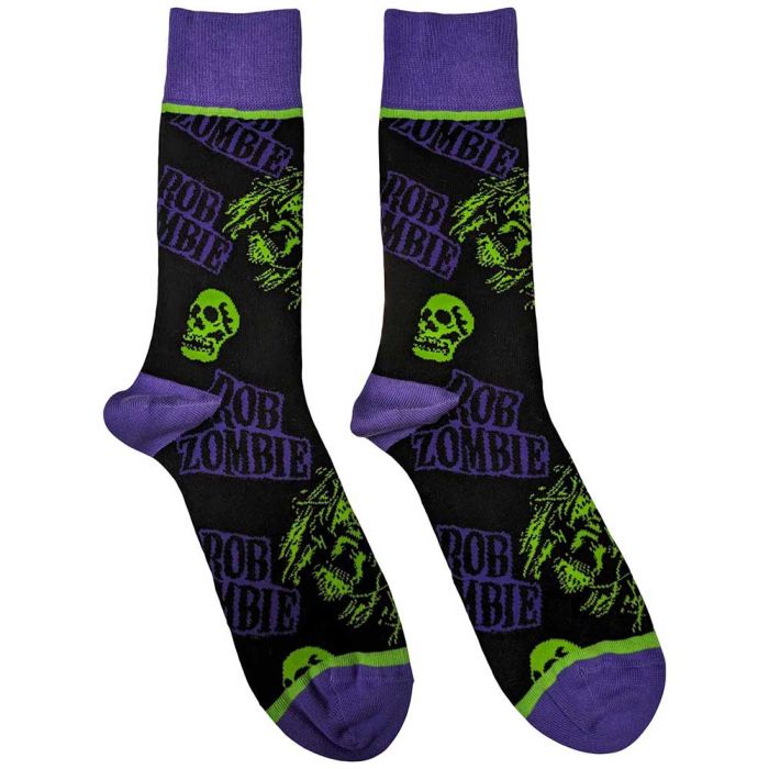 Zombie, Rob - Crew Socks (Fits Sizes 7 to 11) - Skull & Face - COMING SOON