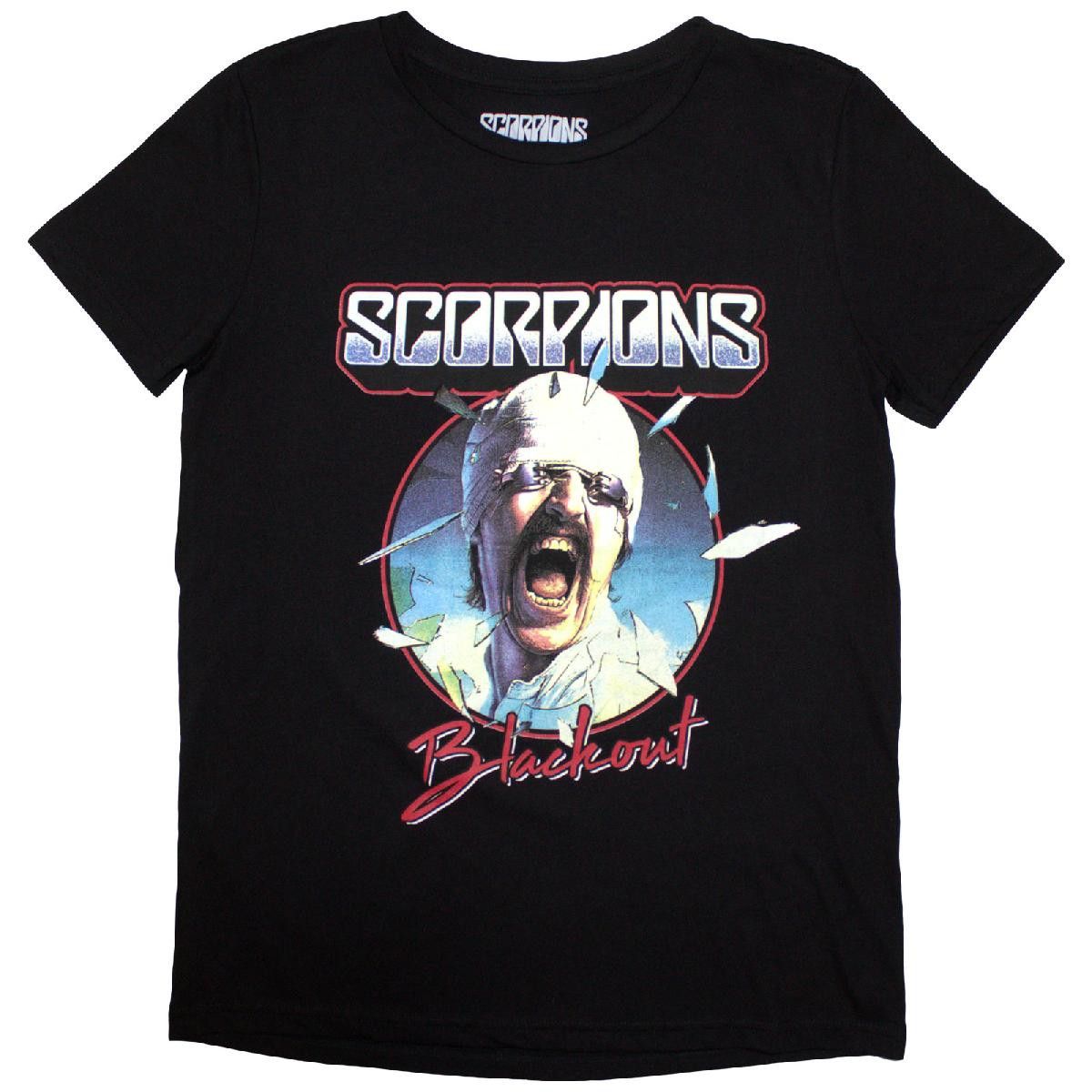Scorpions - Blackout Tour 82 Womens Black Fitted Shirt - 100% Official Merchandise - COMING SOON