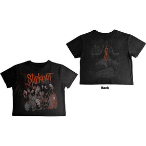 Slipknot - First Album Womens Fitted Black Crop Top