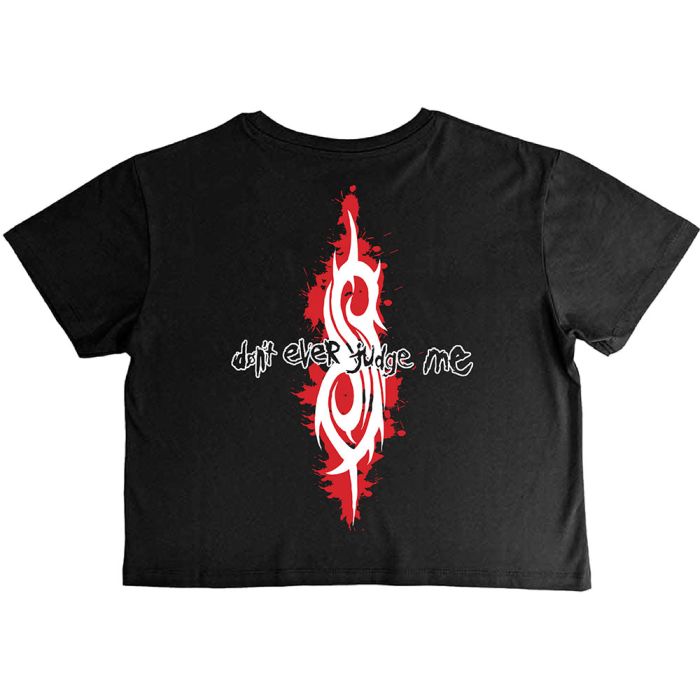 Slipknot - Don't Ever Judge Me Womens Black Crop Top