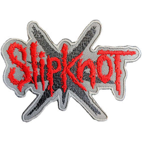 Slipknot - Logo and 9 Point Star Cutout (100mm x 75mm) Sew-On Patch