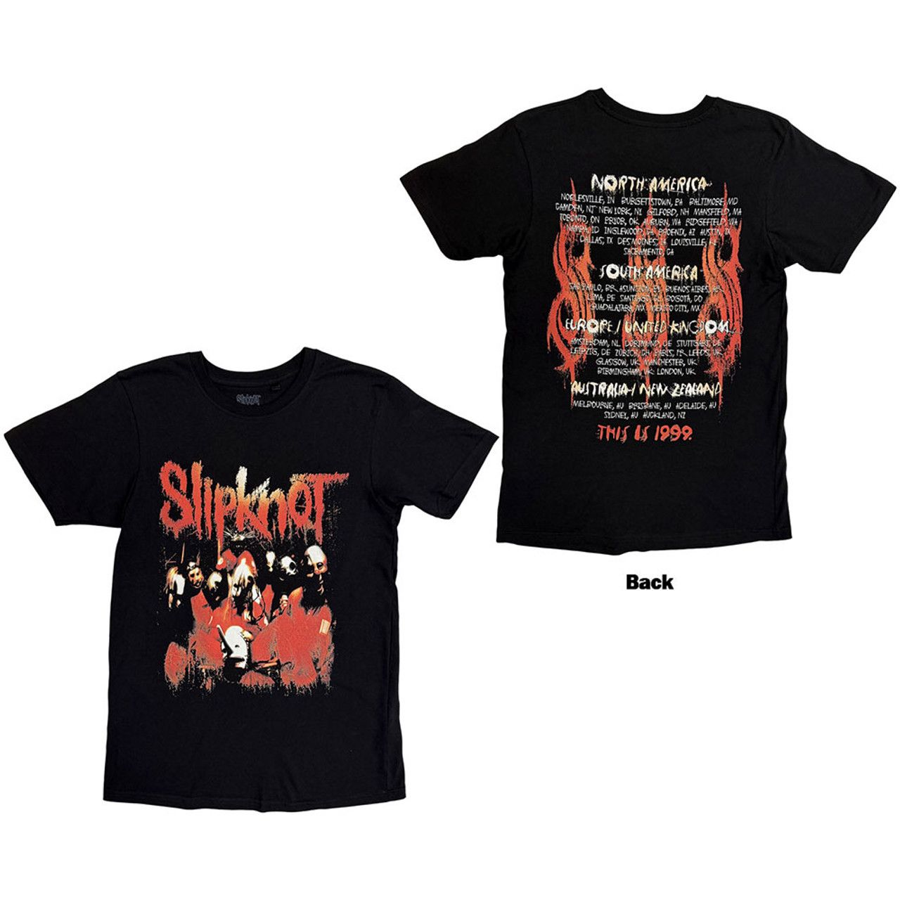 Slipknot - 1999 World Tour Black Shirt