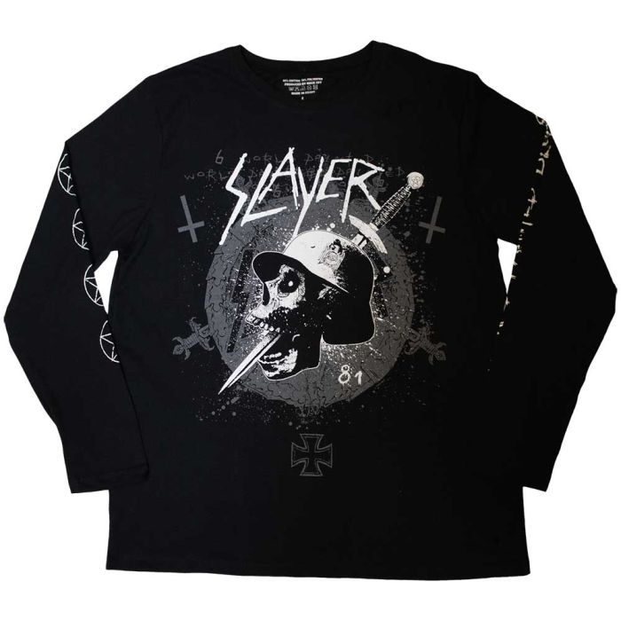 Slayer - Dagger Skull Long Sleeve Black Shirt