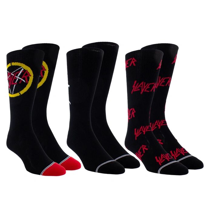 Slayer - Crew Socks (3 Pack In Gift Box)
