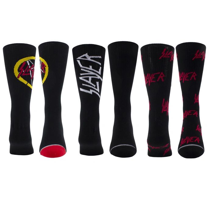 Slayer - Crew Socks (3 Pack In Gift Box)