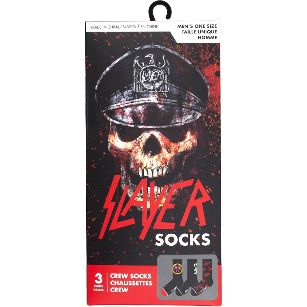 Slayer - Crew Socks (3 Pack In Gift Box)
