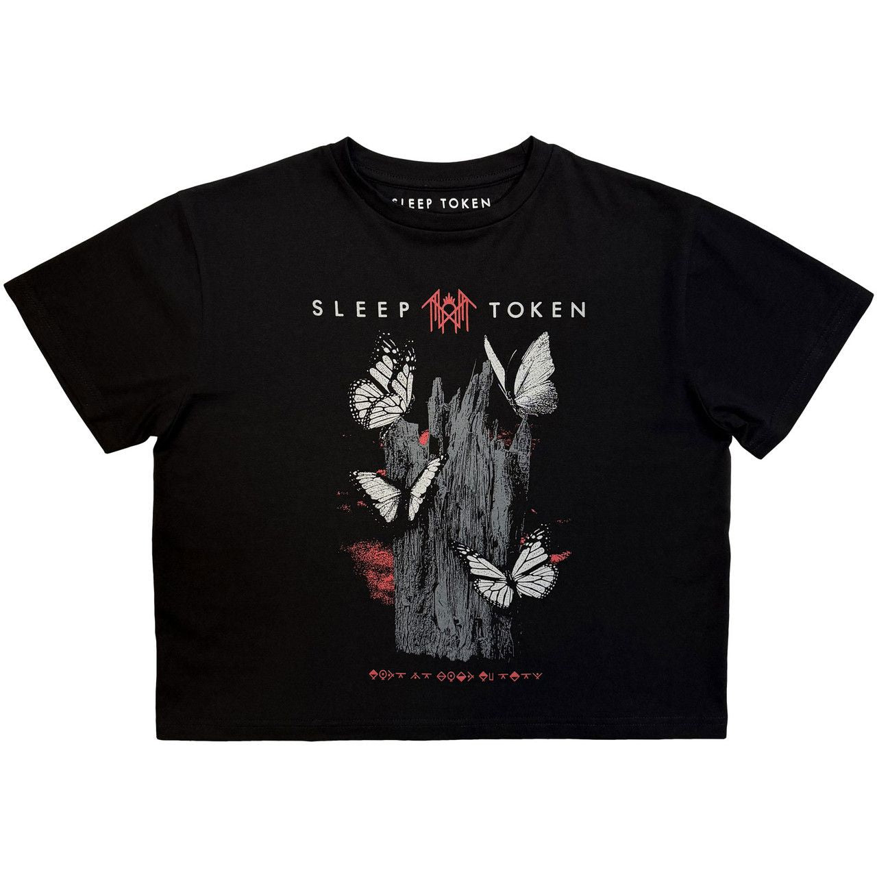 Sleep Token - Butterflies Womens Black Crop Top - 100% Official Merchandise - COMING SOON
