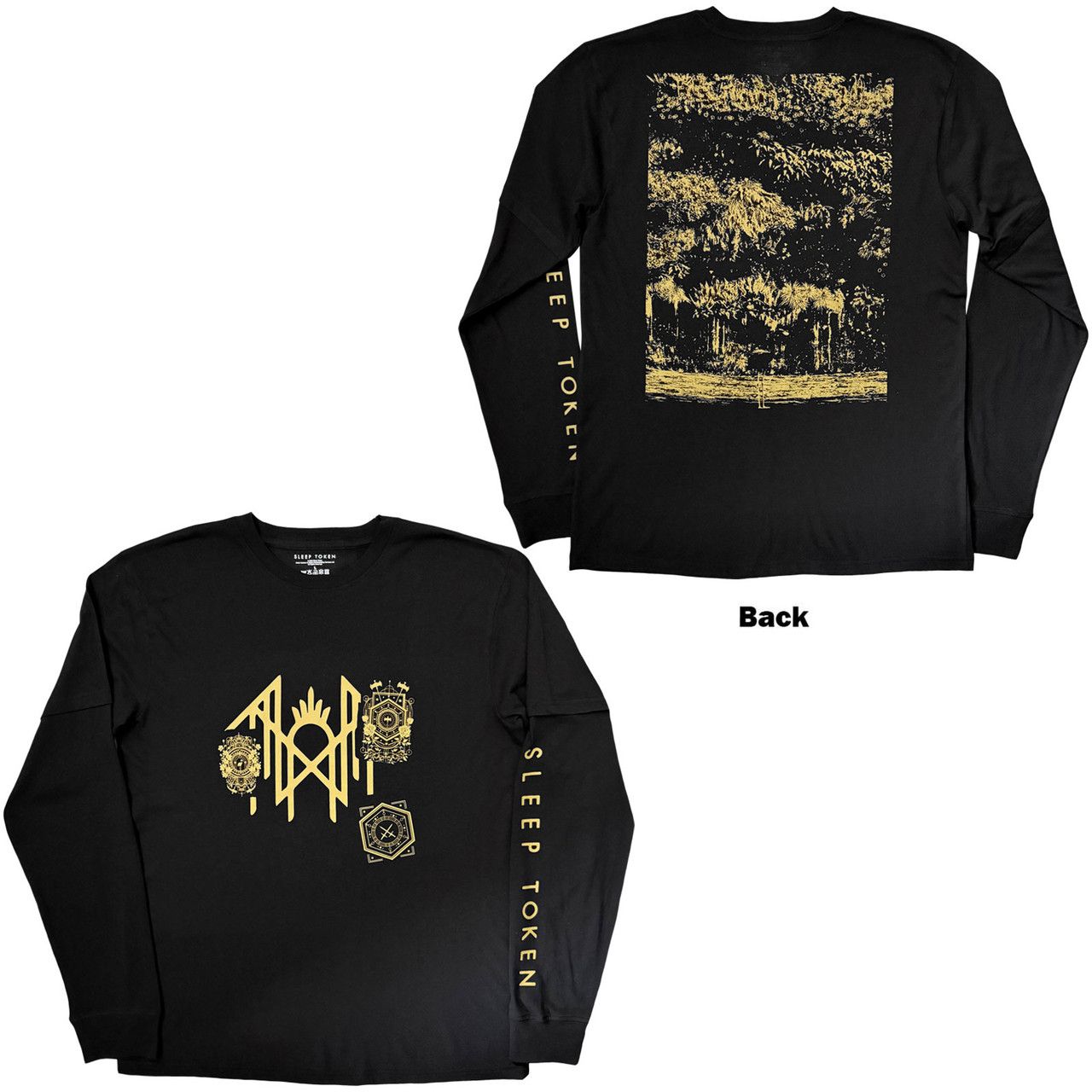Sleep Token - Badge Layered Long Sleeve Black Shirt - 100% Official Merchandise - COMING SOON