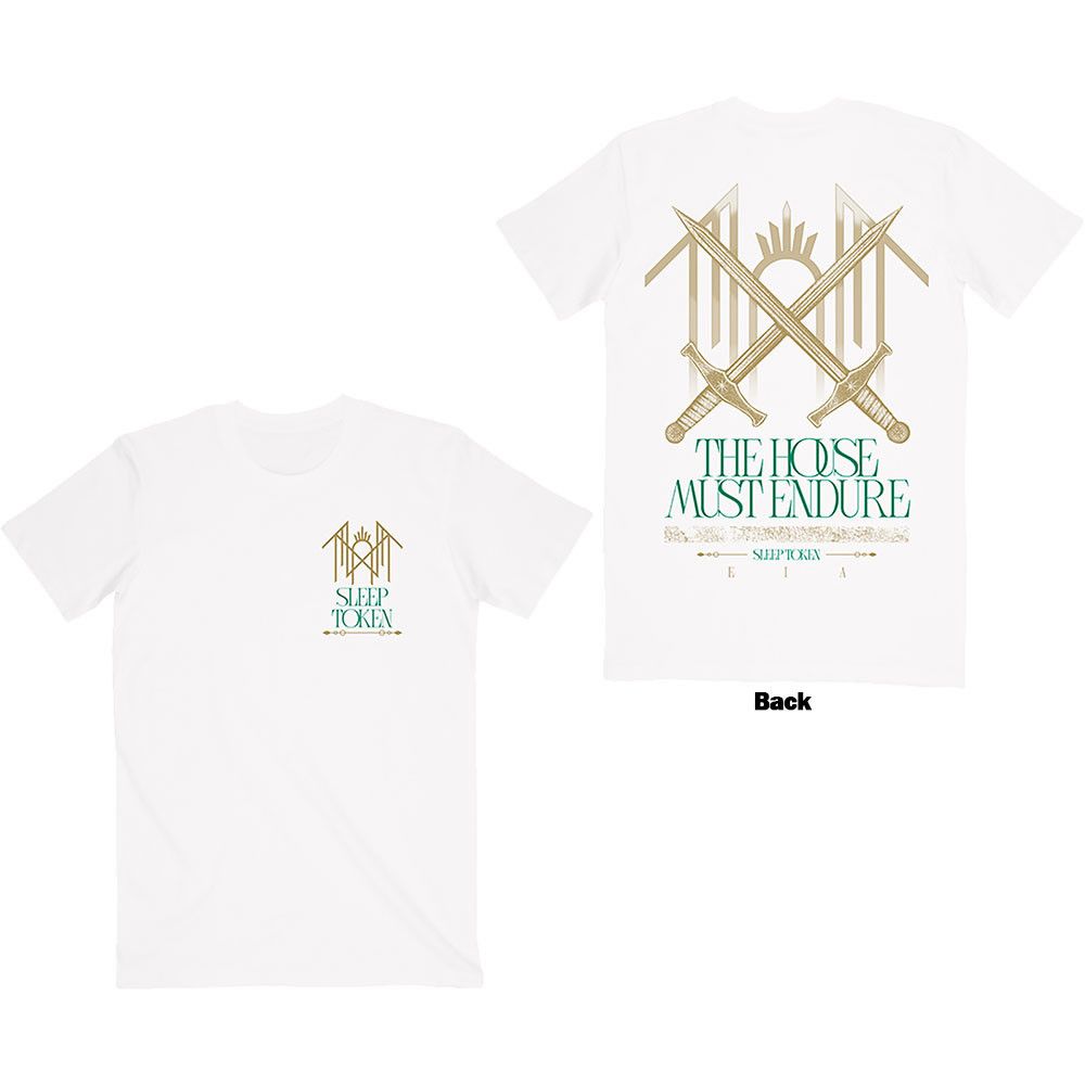 Sleep Token - The House Must Endure White Shirt - 100% Official Merchandise