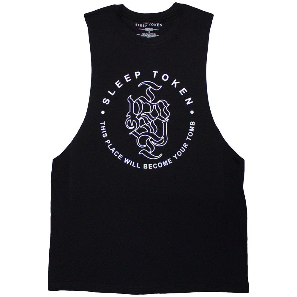 Sleep Token - This Place Will Become Your Tomb Black Tank Singlet