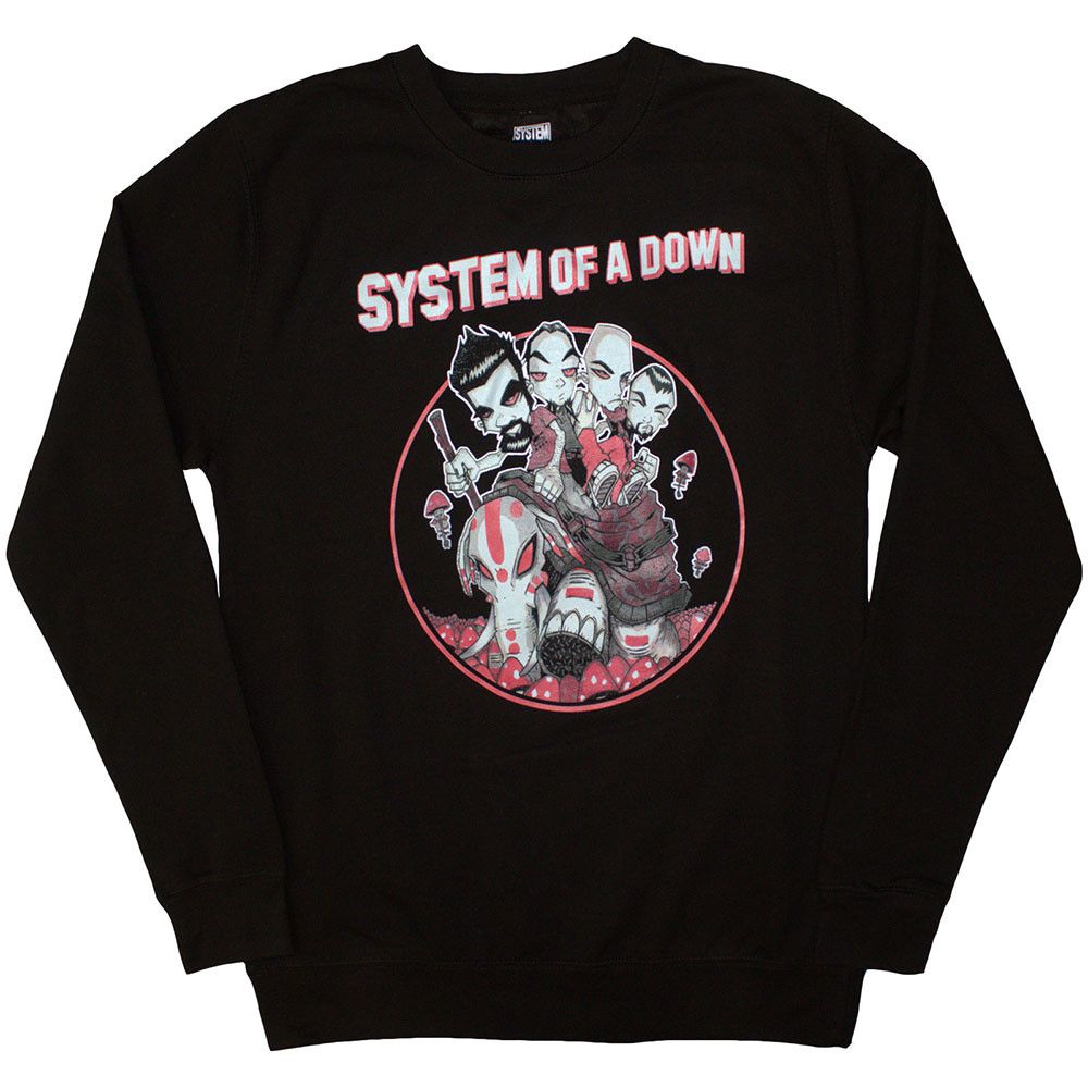 System Of A Down - Mushroom People Black Sweatshirt - 100% Official Merchandise - COMING SOON