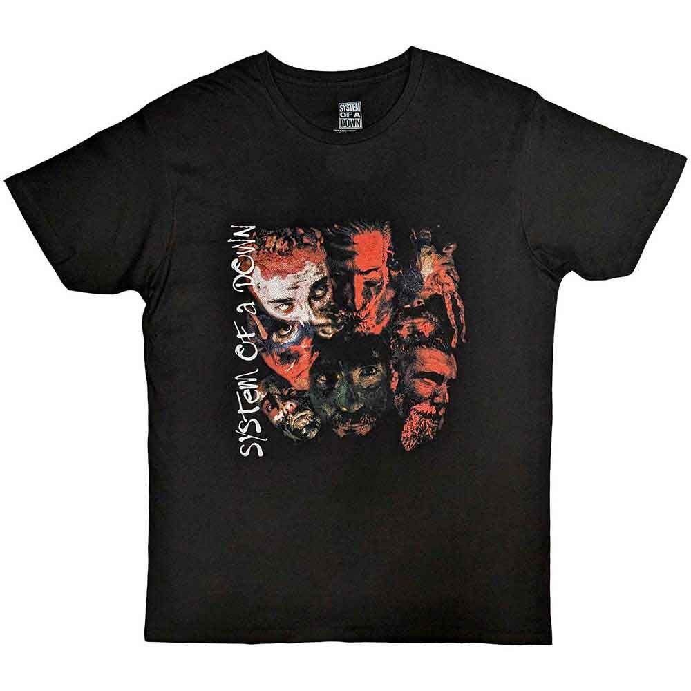 System Of A Down - Faces Black Shirt - 100% Official Merchandise - COMING SOON