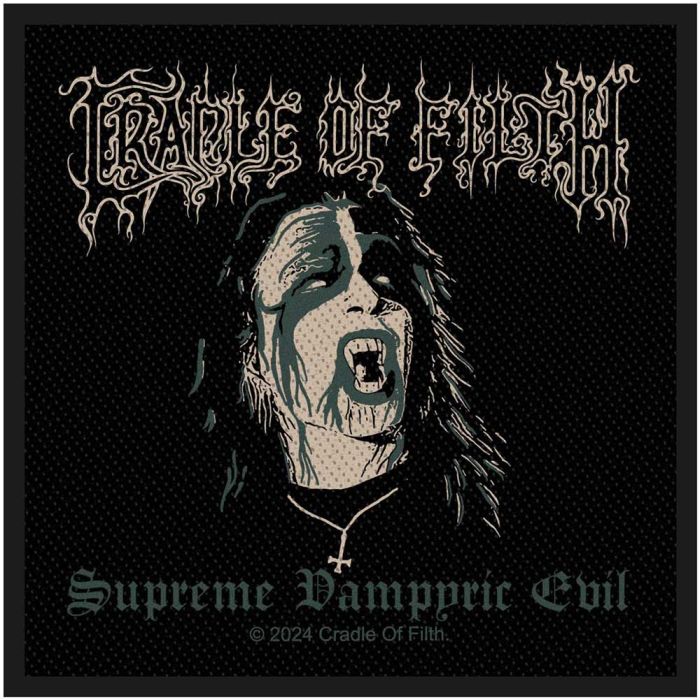 Cradle Of Filth - Supreme Vampyric Evil (100mm x 80mm) Sew-On Patch