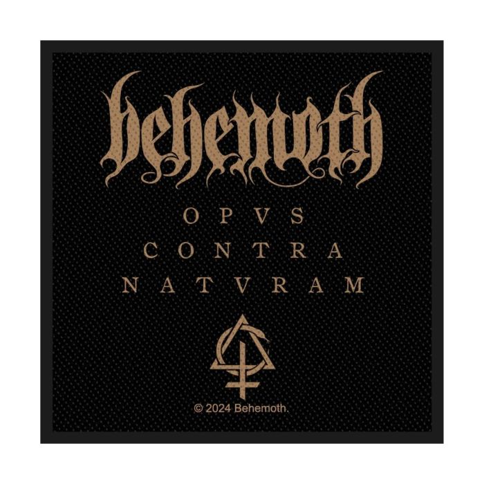Behemoth - Opvs Contra Natvram (100mm x 95mm) Sew-On Patch