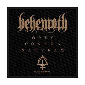 Behemoth - Opvs Contra Natvram (100mm x 95mm) Sew-On Patch