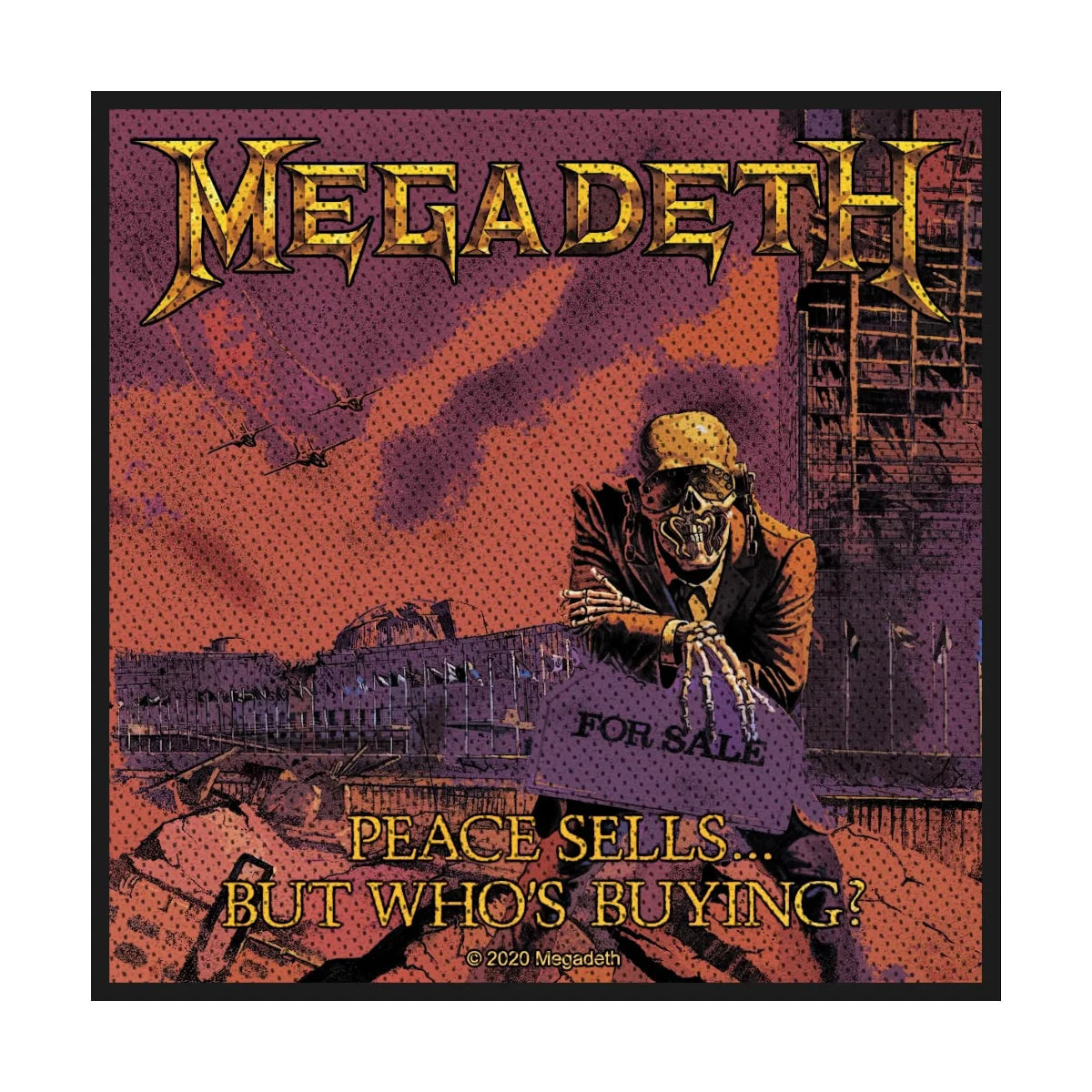 Megadeth - Peace Sells (100mm x 100mm) Sew-On Patch