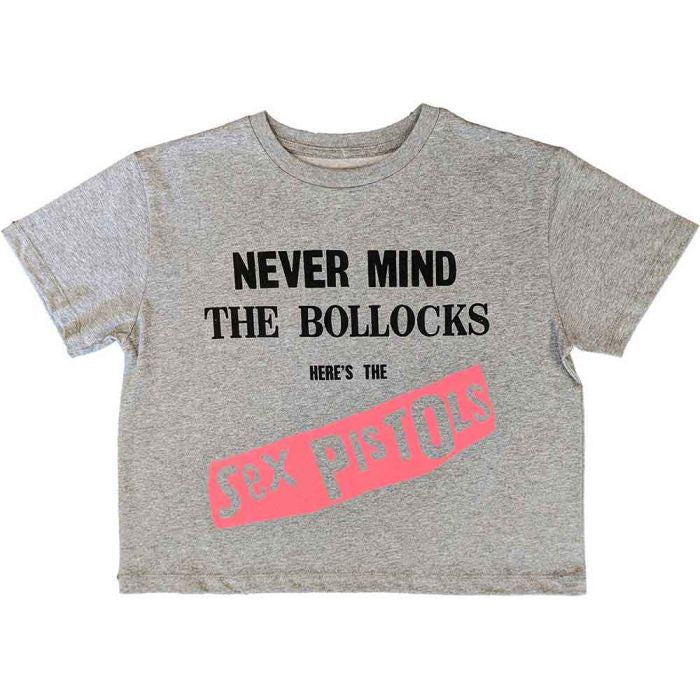 Sex Pistols - NMTB Womens Fitted Grey Crop Top - 100% Official Merchandise