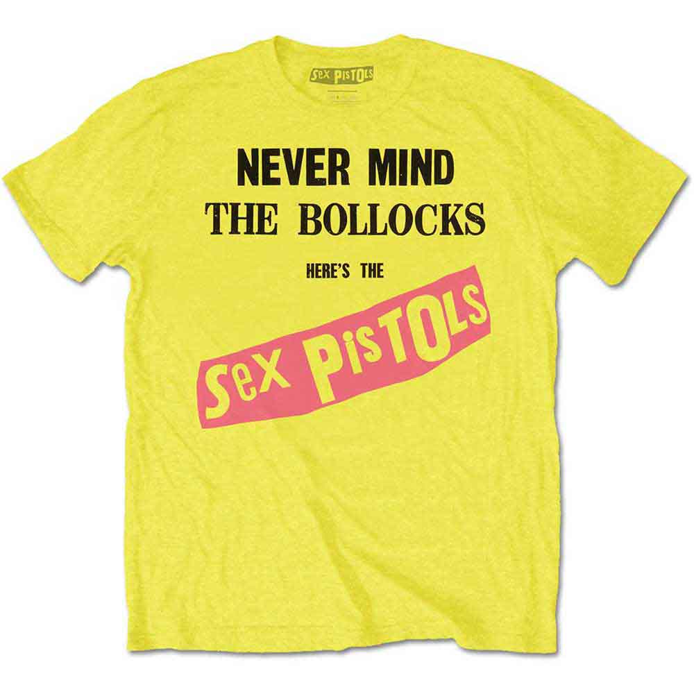 Sex Pistols - 4XL & 5XL Never Mind The Bollocks Yellow Shirt