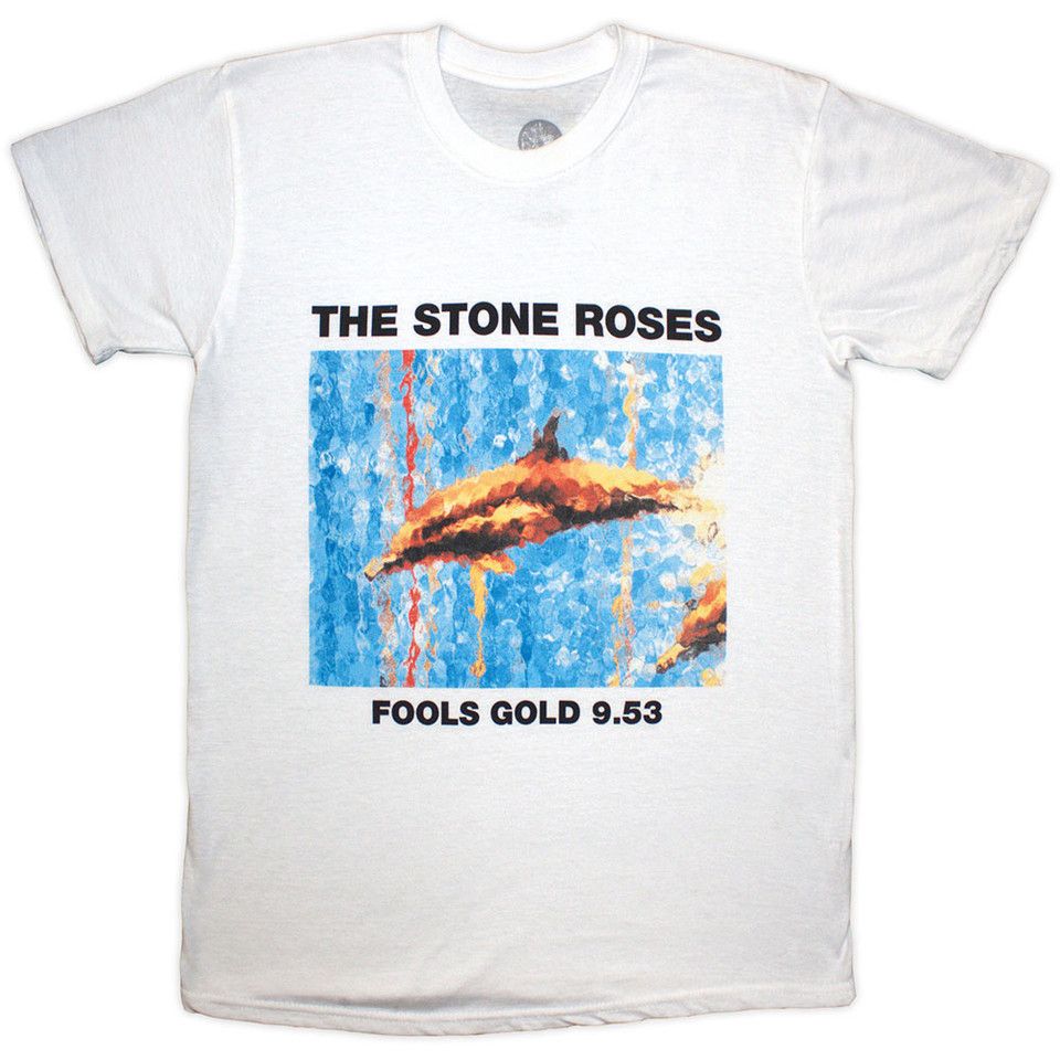 Stone Roses - Fools Gold White Shirt - 100% Official Merchandise