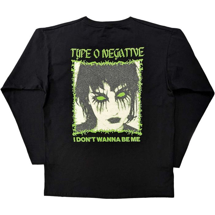 Type O Negative - I Don't Wanna Be Me Black Long Sleeve Shirt