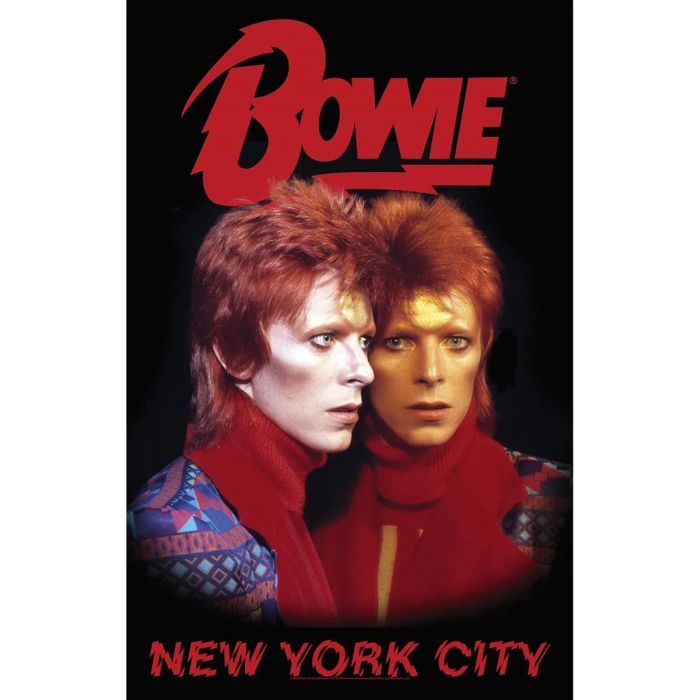 Bowie, David - Premium Textile Poster Flag (New York City) 104cm x 66cm