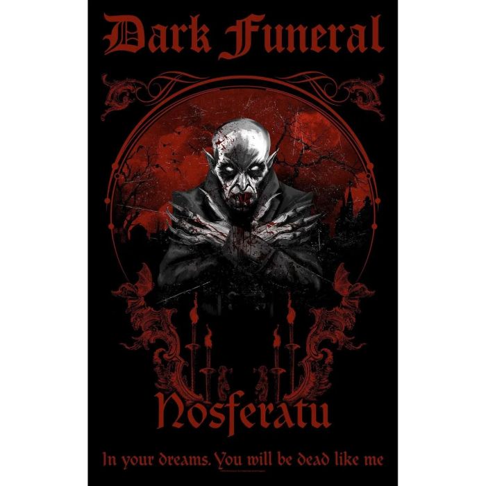 Dark Funeral - Premium Textile Poster Flag (Nosferatu) 104cm x 66cm