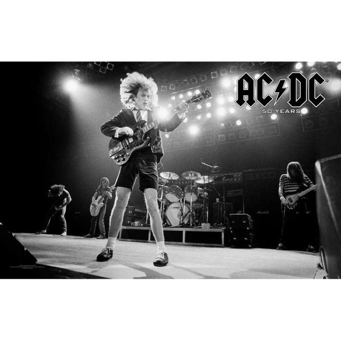 ACDC - Premium Textile Poster Flag (50 Years) 104cm x 66cm