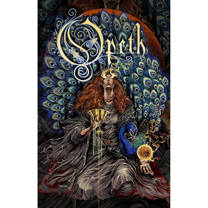 Opeth - Premium Textile Poster Flag (Sorceress Peacock) 104cm x 66cm