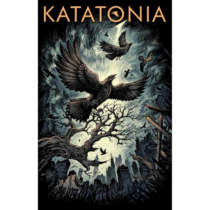 Katatonia - Premium Textile Poster Flag (Uncover The Skies) 104cm x 66cm
