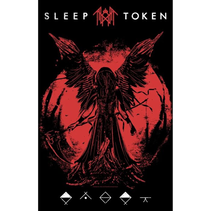 Sleep Token - Premium Textile Poster Flag (Winged Death) 104cm x 66cm