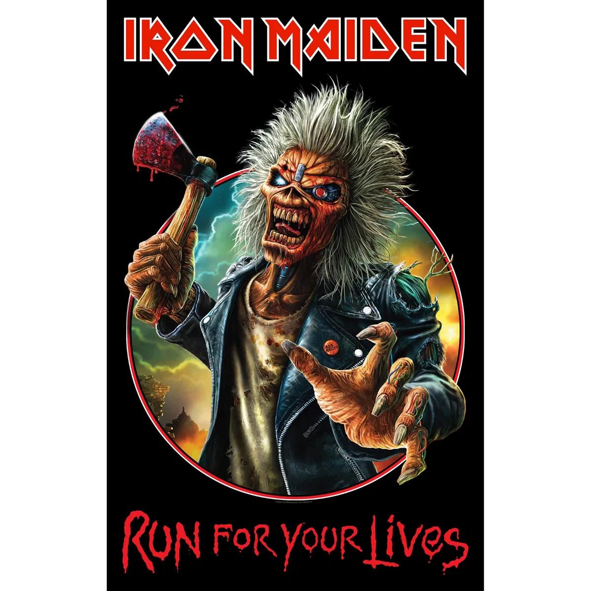 Iron Maiden - Premium Textile Poster Flag (Run For Your Lives) 104cm x 66cm - COMING SOON