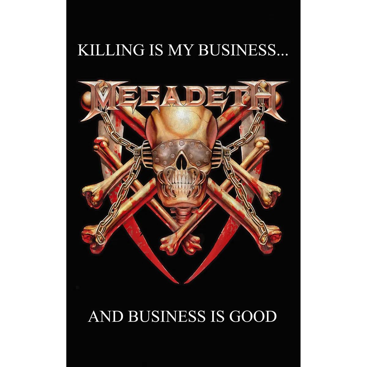 Megadeth - Premium Textile Poster Flag (Killing Is My Business) 104cm x 66cm