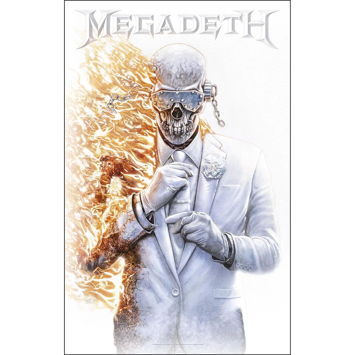 Megadeth - Premium Textile Poster Flag (Megadeth Vic) 104cm x 66cm - COMING SOON