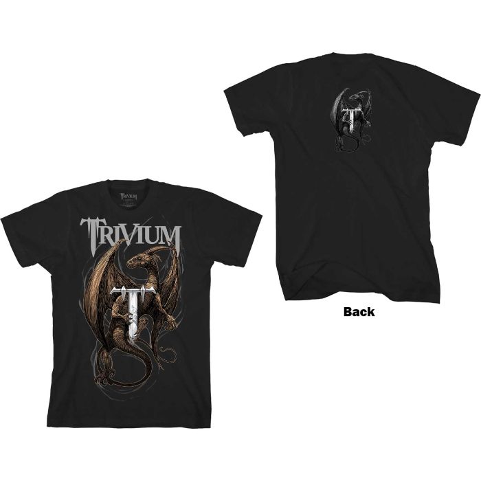 Trivium - Perched Dragon Black Shirt