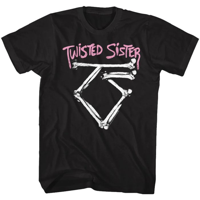 Twisted Sister - Bone Logo Black Shirt
